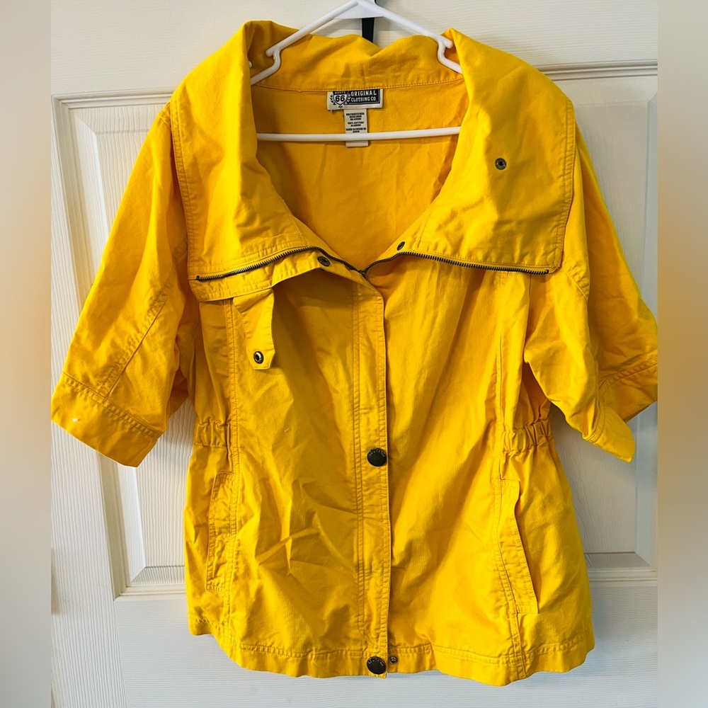 Yellow Route 66 utility jacket size Xl